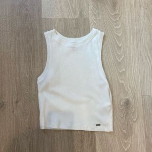 White hollister tank